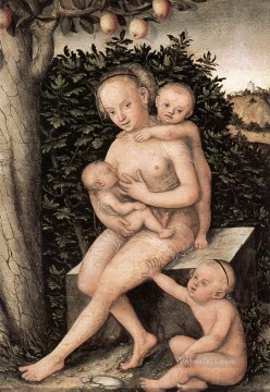 Charity Lucas Cranach the Elder nude Oil Paintings